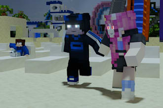 create realistic minecraft 3d thumbnails using blender