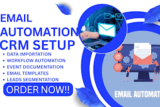 build powerful CRM email automations to boost sale on hubspot mailchimp bitrix24