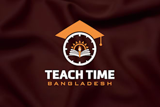 design education, tutoring, kids, learning, daycare, school teach time logo