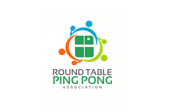 design modern new ping pong association logo