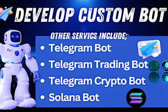 develop solana bot,crypto bot,volume bot,telegram trading bot