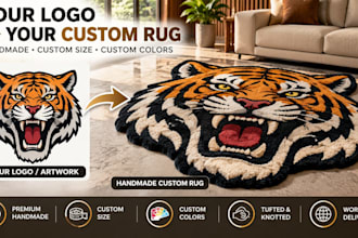 make a custom handmade rug from your logo or design