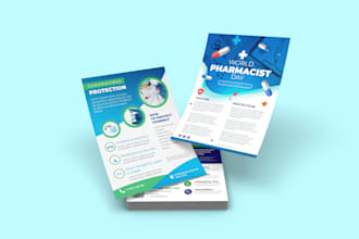 do a professional medical flyer, clinic, pharmacy flyer, marketing flyer design