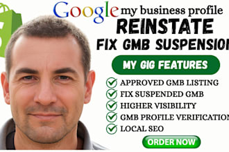 reinstate suspended gmb, fix google my business profile suspension