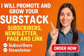 promote and grow substack subscribers, newsletter, page and link