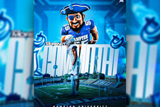 design industry standard sports graphics, committed flyer or poster
