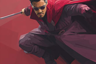 draw you as a superhero marvel or dc character