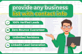 provide any business list with email, phone, address and more in any country