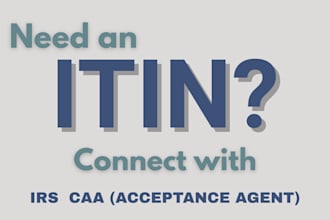 help you apply for your itin number with irs caa