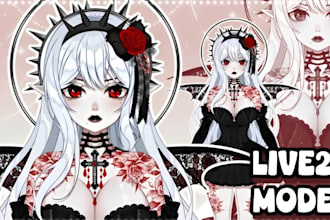 design live 2d model vtuber mode live2d vtuber commission 2dvtuber model pngtube