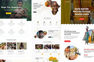 charity website non profit website donation website