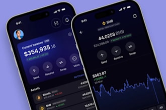 develop crypto wallet app,fintech app, crypto exchange website, blockchain app