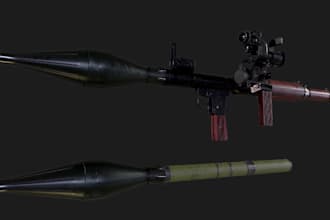 3d grenade launcher,3d hard surface model, weapons, military equipment,gun,3drig