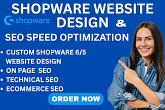 design a professional shopware website optimize website speed SEO for ranking