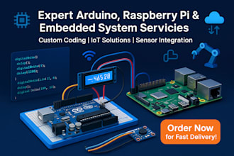 design embedded system, arduino, raspberry pi, esp32, stm32, iot