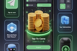 develop telegram crypto game, web app, or tap swap bot