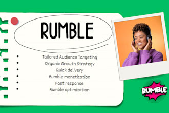 do rumble video promotion USA channel youtube organic 10m subscribers views