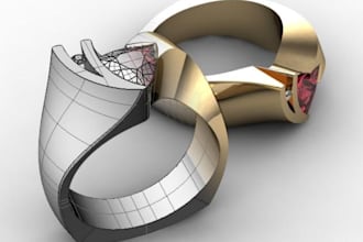 3d jewelry design cad pendent bracelets design ring earring necklace bangles