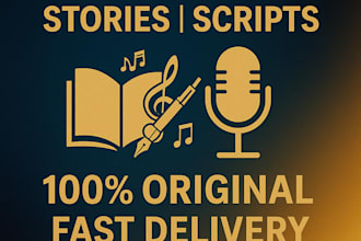 write original hindi lyrics, stories, and videos scripts