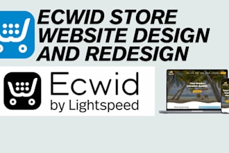 setup ecwid website store design redesign from a to z upload optimize products