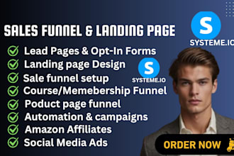 systeme io online course product sales funnel automation systeme io landing page