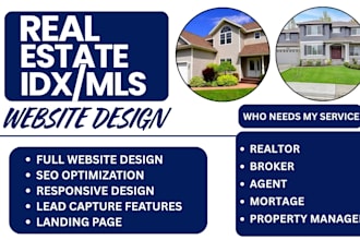 design broker agent realtor investors real estate idx mls wordpress website
