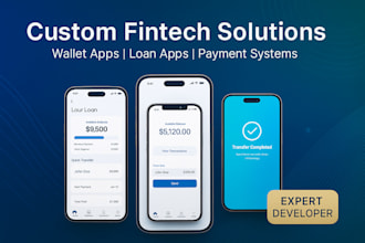 develop a custom fintech, neobank, payment or money transfer app