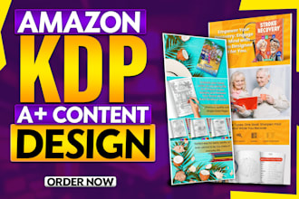 create amazing a plus content for amazon KDP book, a plus content