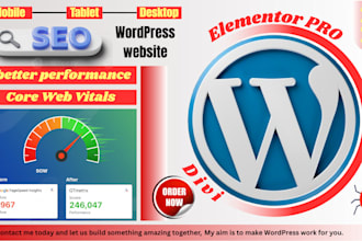 speed up your wordpress website for better performance and SEO, core web vitals