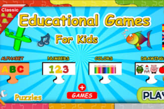 2d unity game development kids learning game school game app kids matching game