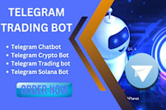 create custom telegram bots for, crypto, solana, raydium dex, pumpfun