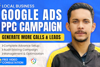 setup and manage google PPC ads for local business