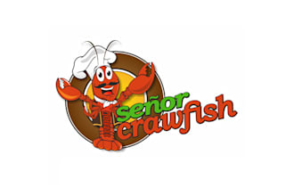 design amazing colorful craw fish logo