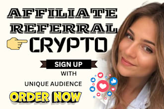 affiliate referral link promotion crypto website promotion referral link sign up