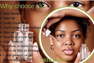 develop natural haircare formulas tailored to your brand goals
