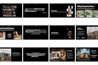 design presentation pitch deck in google slides or figma