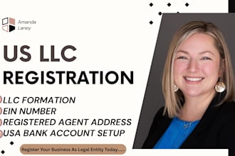 do us llc registration, llc formation ein from irs with USA bank account US llc
