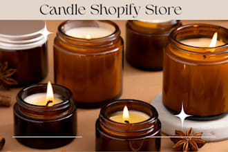 design candle shopify store scented candle website spiritual lighting website