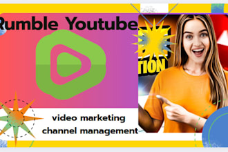 do USA rumble youtube promotion video marketing channel management and se