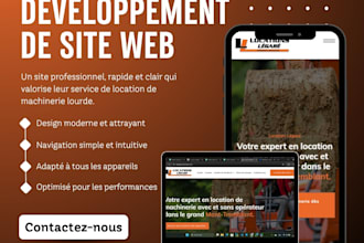 je crée un site web professionnel et moderne
