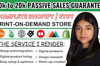 set up a shopify print on demand store with printiful or printify integration