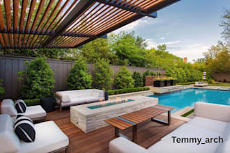 design swimming pool, backyard landscape, patio, frontyard, garden design