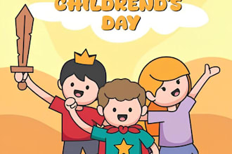 create a fun and playful logo for kids, daycare, preschool or toy shop