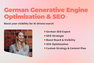 create a german aeo and GEO content strategy for google and ai visibility