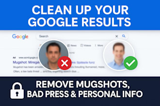 remove mugshots delete negative links erase bad article false news in google