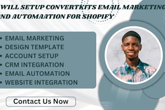setup convertkit automation and email marketing funnels for shopify