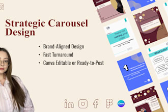 create a branded carousel design for linkedin, instagram