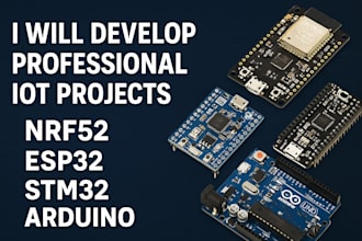 develop iot projects on nrf52 nrf5sdk firmware, esp32, stm32, arduino