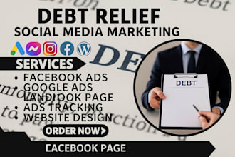 be your social media marketing for debt relief and debt settlement content leads