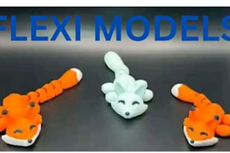 create flexi animal, pet, 3d doll, 3d articulated animal 3d printable fidget toy